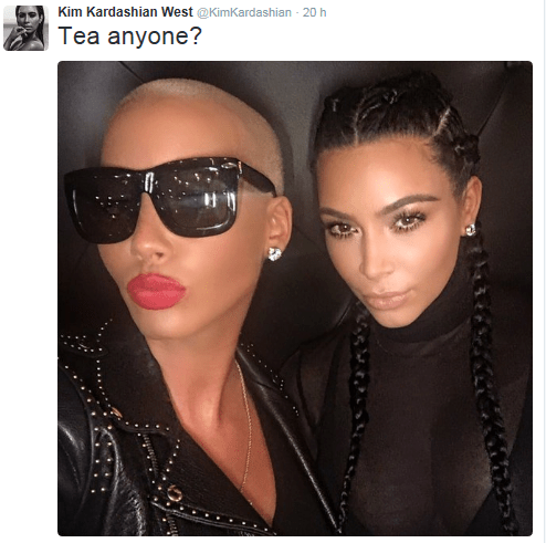 Kimk and Amber friends